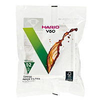 Фильтры бумажные для воронок Hario VCF-02-100W, упак. 100 шт. 