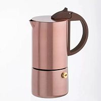 Гейзерная кофеварка GNALI&ZANI Chicca розовое золото на 3 чашки, арт. CHI003/GOLDROSE 