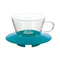 Воронка для приготовления кофе KALITA Wave Glass Drippers 155 Green 