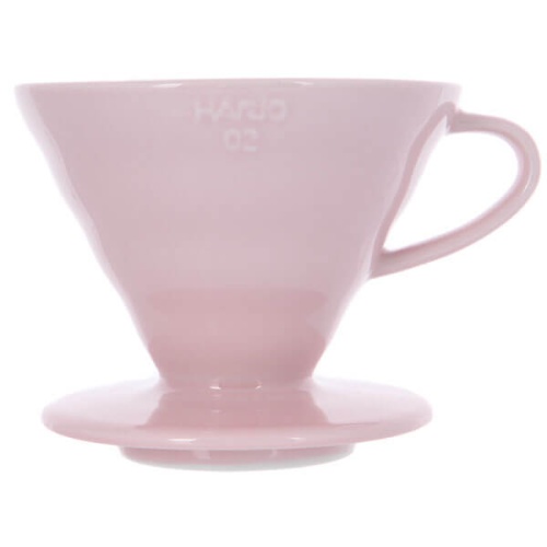 Воронка для кофе HARIO V60 керамическая, розовая. 