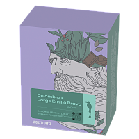 Колумбия Хорхе Эмилио Браво AUGUST COFFEE кофе молотый в ДРИП-ПАКЕТАХ, упак. 6 шт. 