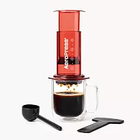 Кофеварка ручная Аэропресс (AeroPress) Clear Red: красный, 90RD05 