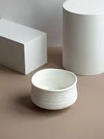 Чаша для матча (тяван) ORIGAMI TEA фарфоровая, белая 400 мл. 