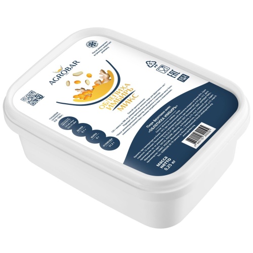 Микс Облепиха Имбирь АГРОБАР, пюре 250 гр  фото 2