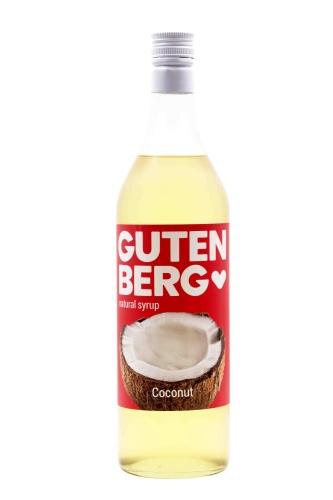 Кокос сироп Gutenberg, бутылка стекло 1 литр  фото 2