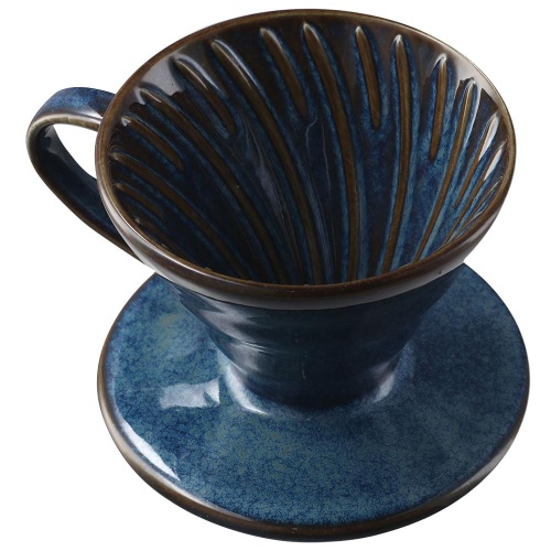 Воронка керамическая CBT V60-02. cosmic, синий  фото 2