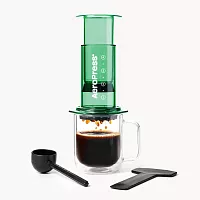 Кофеварка ручная Аэропресс (AeroPress) Clear Green: зеленая, 90PG05 