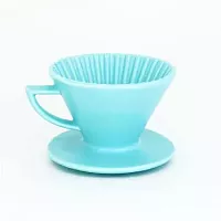 Воронка керамическая AnyBar Flat, 3-4 чашки, голубая. 