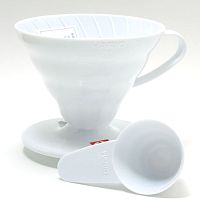 Воронка для кофе HARIO V60 пластиковая,белая, арт. VDR-02W 