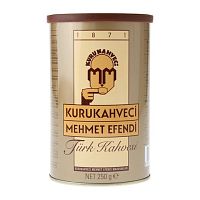 Турецкий кофе MEHMET EFENDI молотый, ж/б вакуумная 250 г. 