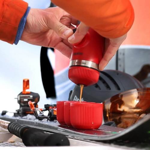 Кофеварка ручная WACACO Nanopresso Elements Lava Red.  фото 3