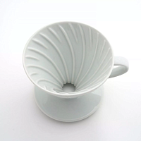 Воронка керамическая для приготовления кофе HARIO V60-02 TACHIKICHI Choju Giga, белый. 