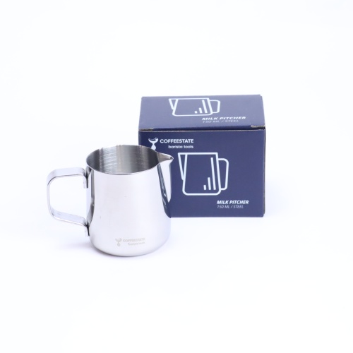 Питчер молочник для капучино и латте COFFEESTATE Barista Tools, стальной, объём 150 мл  фото 7