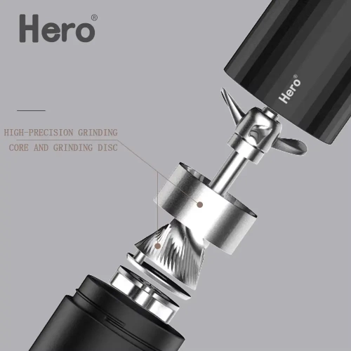 Кофемолка ручная ZeroHero S01, цвет коричневый, h191  фото 2