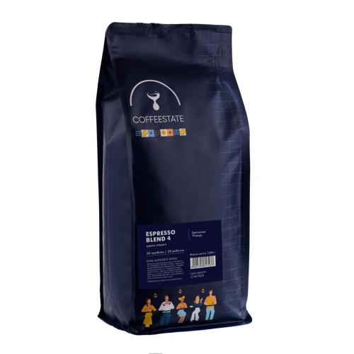 Espresso Blend 4 COFFEESTATE кофе в зёрнах, упак. 1 кг. 
