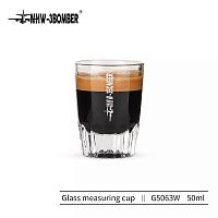 Шот MHW-3BOMBER Стеклянный, белый лого, 50 мл, G5063W 