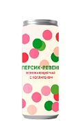 Чайный лимонад с коллагеном Персик-Ревень СВАРЩИЦА ЕКАТЕРИНА в банке 0,245 мл. 