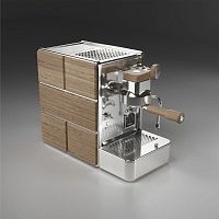 Кофемашина эспрессо рожковая Stone Espresso Mine Premium Inox Wood 0THOMS1SN20006, корпус дерево 