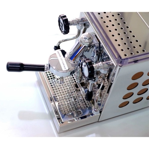 Кофемашина эспрессо рожковая Rocket Appartamento RE501A1C11, корпус стальной с медными вставками  фото 7