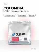 Colombia Villa Diana Geisha ROCKETS COFFEE (под фильтр) кофе в зернах, упак. 250 г. 
