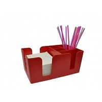Органайзер барный для салфеток и украшений MG МАСТЕРГЛАСС красная, арт. 1744 