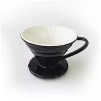 Воронка керамическая AnyBar V60-02 VK11000631B-B на 3-4 чашки, черная 