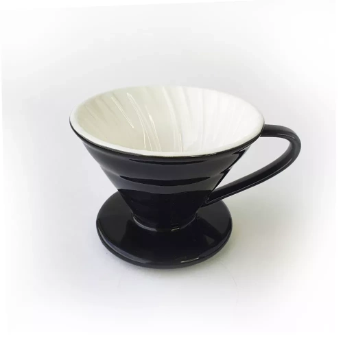 Воронка керамическая AnyBar V60-02 VK11000631B-B на 3-4 чашки, черная 