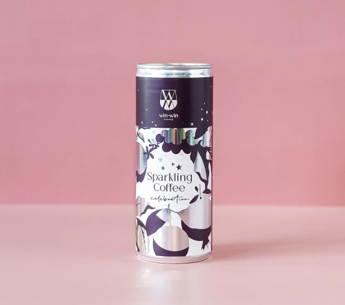 Напиток безалкагольный кофейный Win-Win Coffee "Celebration Sparkling Coffee", 0.25 л. 