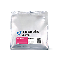 Indonesia Frinsa Edun ROCKETS COFFEE (под фильтр) кофе в зернах, упак. 250 г. 