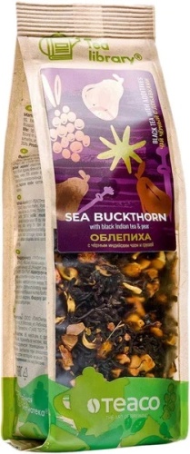 Облепиха с индийским чёрным чаем и грушей TEACO чай чёрный с добавками, упак. 100 г. Облепиха с индийским чёрным чаем и грушей TEACO чай чёрный с добавками, упак. 100 г.