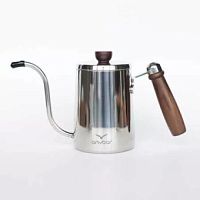 Чайник AnyBar Wood для альтернативного заваривания с длинным носиком, 600 мл, сталь 