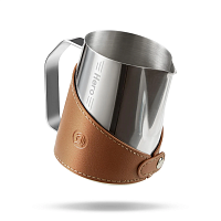 Питчер молочник для капучино и латте ZeroHero 600 мл, цвет серый сталь, с тиснением, LHG-2A(flhg005) 