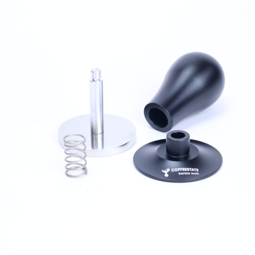 Темпер для кофе d58 COFFEESTATE Barista Tools, динамотетрический, ручка алюминий, цвет чёрный  фото 4