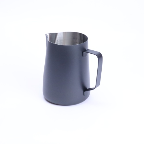 Питчер молочник для капучино и латте COFFEESTATE Barista Tools, стальной, чёрный 1000 мл  фото 3