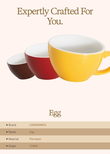 Кофейная пара Loveramics egg, 250ml, цвет: светло-голубой (river blue) C088-100BBL/C088-18BBL  фото 8