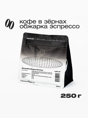 Синица CAMERA OBSCURA (для эспрессо) кофе в зернах, упак. 250 г.  фото 2
