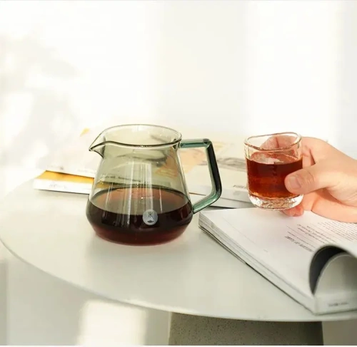 Сервировочный чайник Timemore 70TSR001AA408 стекло черный 600 мл.  фото 2