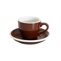 Кофейная пара Loveramics egg, 80ml, цвет: коричневый (brown) 80-41BBR/42BBR 