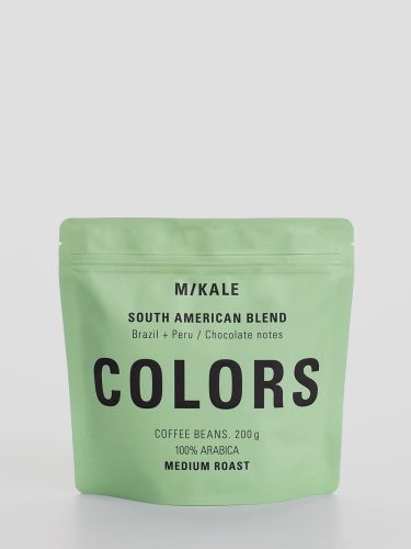 Южноамериканский Бленд Mikale™ COLORS кофе в зернах, упак. 200 г. 