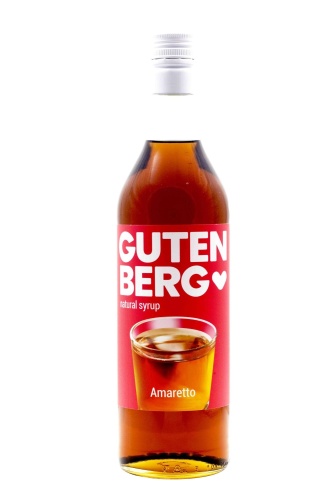 Амаретто сироп Gutenberg, бутылка стекло 1 литр 