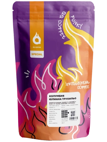 Колумбия Юлиана Трухильо QQ COFFEE (под фильтр) кофе в зернах, упак. 200 г. 