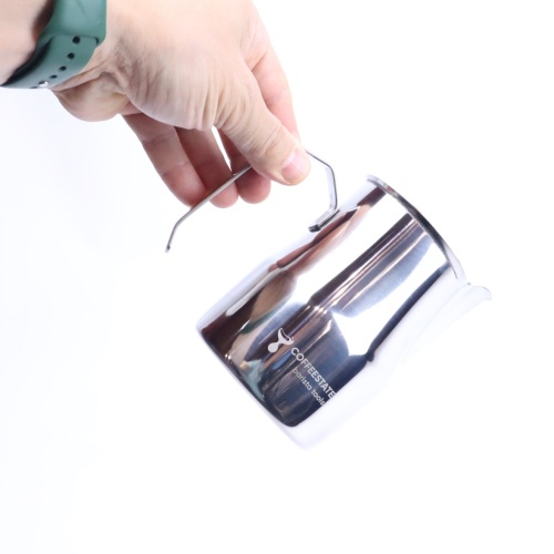 Питчер молочник для капучино и латте COFFEESTATE Barista Tools MT Style, стальной, объём 750 мл  фото 9