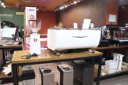 Кофемашина эспрессо рожковая Victoria Arduino Black Eagle Maverick 2 gr цвет белый  фото 9