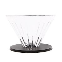 Воронка для кофе Timemore Crystal Eye 70TDP008AA101 размер 02 стекло, черная 