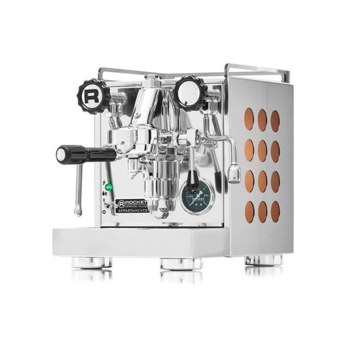 Кофемашина эспрессо рожковая Rocket Appartamento RE501A1C11, корпус стальной с медными вставками  фото 2