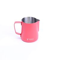 Питчер молочник для капучино и латте COFFEESTATE Barista Tools, стальной, красный 350 мл 