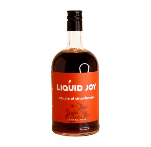 Клубника LIQUID JOY сироп, бутылка стекло 700 мл.  фото 2