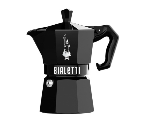Гейзерная кофеварка BIALETTI Moka Express черная на 3 чашки. 