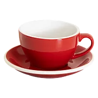 Кофейная пара Loveramics egg, 250ml, цвет: красный (red) C088-96BRE/C088-10BRE 