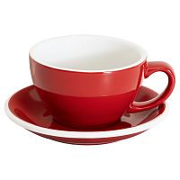 Кофейная пара Loveramics egg, 300ml, цвет: красный (red) 300-09BRE/10BRE 